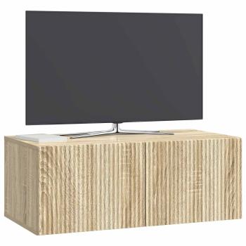 Wandmontierter TV-Schrank 78,5 x 41 x 30 cm Sonoma-Eiche