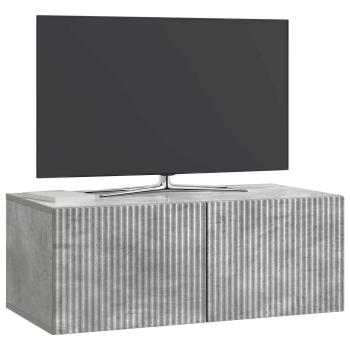 Wandmontierter TV-Schrank 78,5 x 41 x 30 cm Betongrau