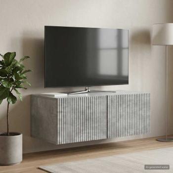 Wandmontierter TV-Schrank 78,5 x 41 x 30 cm Betongrau