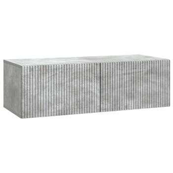 Wandmontierter TV-Schrank 98 x 41 x 30 cm Betongrau