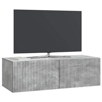 Wandmontierter TV-Schrank 98 x 41 x 30 cm Betongrau