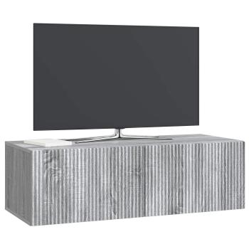 Wandmontierter TV-Schrank 98 x 41 x 30 cm Sonoma-Grau