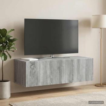 Wandmontierter TV-Schrank 98 x 41 x 30 cm Sonoma-Grau