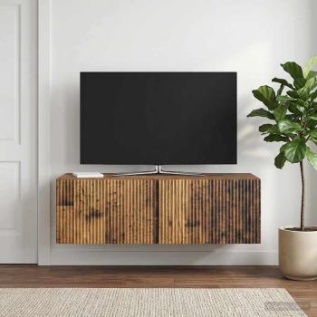 ARDEBO.de - Wandmontierter TV-Schrank 98 x 41 x 30 cm Altholz Holzwerkstoff