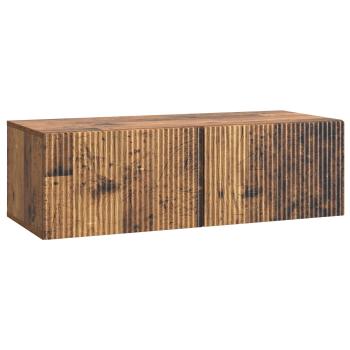 Wandmontierter TV-Schrank 98 x 41 x 30 cm Altholz Holzwerkstoff