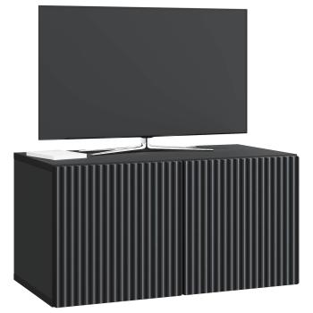 Wandmontierter TV-Schrank 59,5 x 31 x 30 cm Schwarz