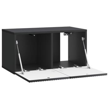 Wandmontierter TV-Schrank 59,5 x 31 x 30 cm Schwarz