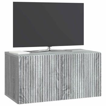 Wandmontierter TV-Schrank 59,5 x 31 x 30 cm Sonoma-Grau