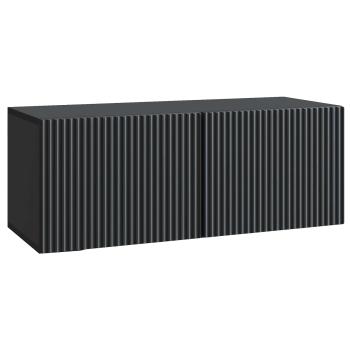 Wandmontierter TV-Schrank 78,5 x 31 x 30 cm Schwarz