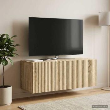 Wandmontierter TV-Schrank 78,5 x 31 x 30 cm Sonoma-Eiche