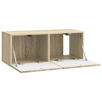 Wandmontierter TV-Schrank 78,5 x 31 x 30 cm Sonoma-Eiche