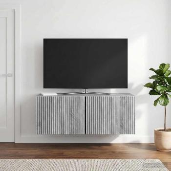 ARDEBO.de - Wandmontierter TV-Schrank 78,5 x 31 x 30 cm Sonoma-Grau