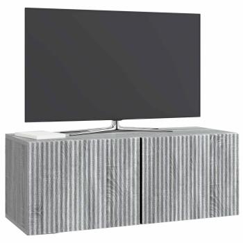Wandmontierter TV-Schrank 78,5 x 31 x 30 cm Sonoma-Grau