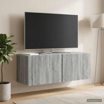 Wandmontierter TV-Schrank 78,5 x 31 x 30 cm Sonoma-Grau