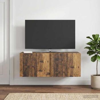 ARDEBO.de - Wandmontierter TV-Schrank 78,5 x 31 x 30 cm Altholz