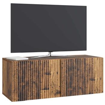 Wandmontierter TV-Schrank 78,5 x 31 x 30 cm Altholz