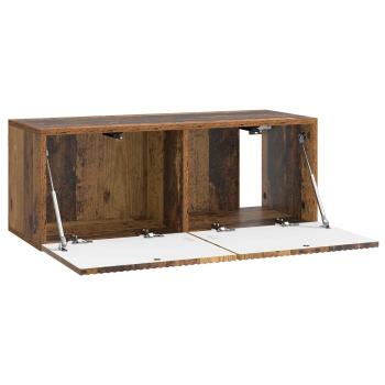 Wandmontierter TV-Schrank 78,5 x 31 x 30 cm Altholz