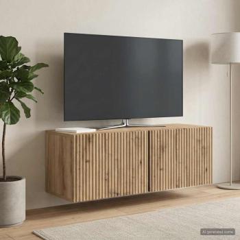 ARDEBO.de - Wandmontierter TV-Schrank 78,5 x 31 x 30 cm Artisan-Eiche