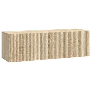 Wandmontierter TV-Schrank 98 x 31 x 30 cm Sonoma-Eiche