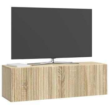 Wandmontierter TV-Schrank 98 x 31 x 30 cm Sonoma-Eiche
