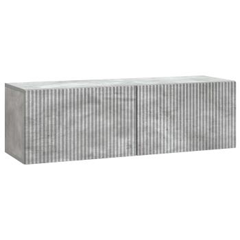 Wandmontierter TV-Schrank 98 x 31 x 30 cm Betongrau