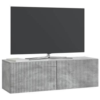 Wandmontierter TV-Schrank 98 x 31 x 30 cm Betongrau