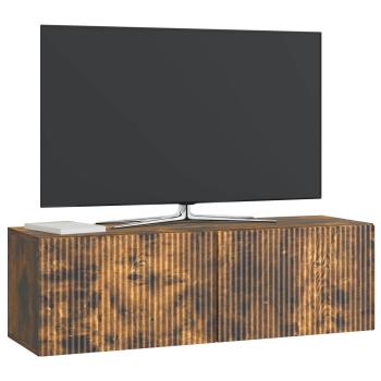Wandmontierter TV-Schrank 98 x 31 x 30 cm Räuchereiche
