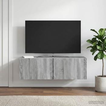 Wandmontierter TV-Schrank 98 x 31 x 30 cm Sonoma-Grau