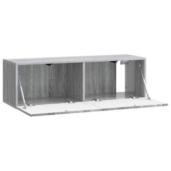 Wandmontierter TV-Schrank 98 x 31 x 30 cm Sonoma-Grau