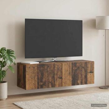 ARDEBO.de - Wandmontierter TV-Schrank 98 x 31 x 30 cm Altholz Holzwerkstoff