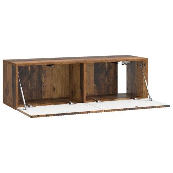 Wandmontierter TV-Schrank 98 x 31 x 30 cm Altholz Holzwerkstoff