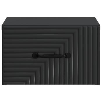 Wandmontierter Nachttisch Schwarz 34,5 x 33 x 20 cm