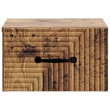 Wandmontierter Nachttisch Altholz 34,5 x 33 x 20 cm