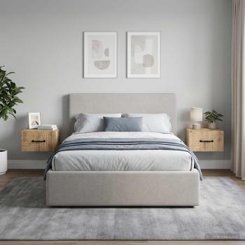 ARDEBO.de - Wandmontierter Nachttisch 2 stk. Artisan-Eiche