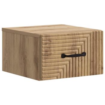 Wandmontierter Nachttisch 2 stk. Artisan-Eiche
