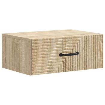 Wandmontierter Nachttisch Sonoma-Eiche 49 x 34,5 x 20 cm