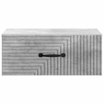 Wandmontierter Nachttisch Betongrau 49 x 34,5 x 20 cm