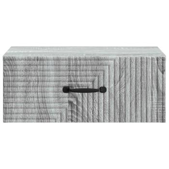 Wandmontierter Nachttisch Graues Sonoma 49 x 34,5 x 20 cm