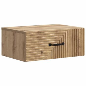 Wandmontierter Nachttisch Artisan-Eiche 49 x 34,5 x 20 cm