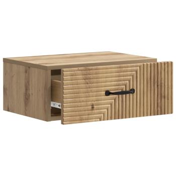 Wandmontierter Nachttisch Artisan-Eiche 49 x 34,5 x 20 cm