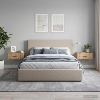 ARDEBO.de - Wandmontierter Nachttisch 2 stk. Artisan-Eiche