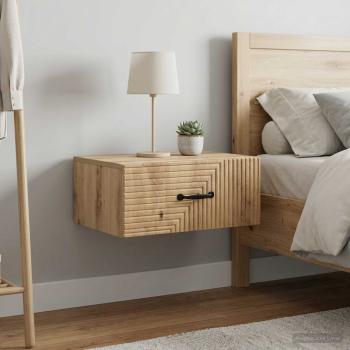 Wandmontierter Nachttisch 2 stk. Artisan-Eiche