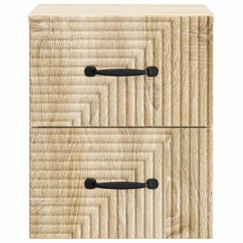 Wandmontierter Nachttisch Sonoma-Eiche 34,5 x 33 x 40 cm