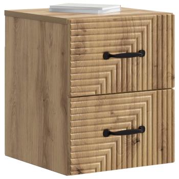 Wandmontierter Nachttisch 2 stk. Artisan-Eiche
