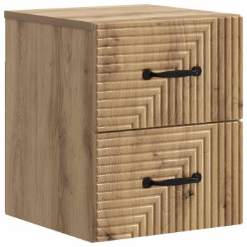 Wandmontierter Nachttisch 2 stk. Artisan-Eiche