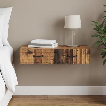 ARDEBO.de - Wandmontierter Beistelltisch 87,5 x 34,5 x 17 cm Holzwerkstoff