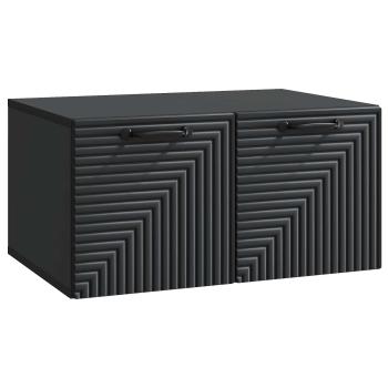 Wandmontierter TV-Schrank Schwarz 59,5 x 41 x 30 cm