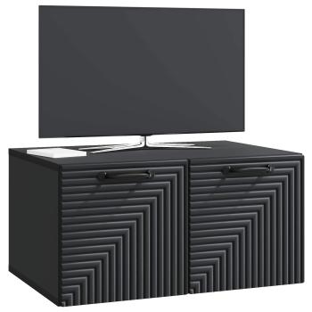 Wandmontierter TV-Schrank Schwarz 59,5 x 41 x 30 cm