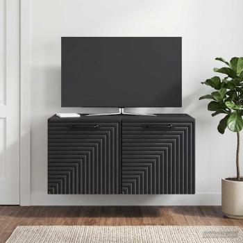 Wandmontierter TV-Schrank Schwarz 59,5 x 41 x 30 cm