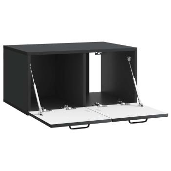Wandmontierter TV-Schrank Schwarz 59,5 x 41 x 30 cm